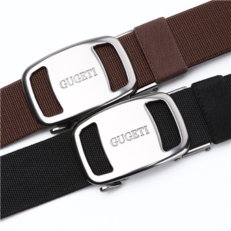 GUGETI Men's Elastic Stretch Belt with Automatic Buckle 3.5CM