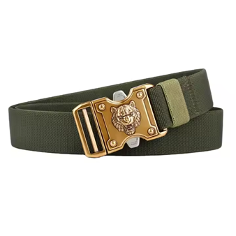GUGETI Men's Tactical Elastic Belt with Tiger Quick Release Buckle Width 3.8cm 1.5in