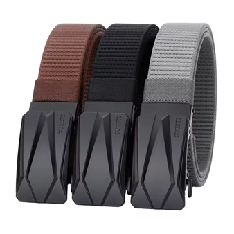 GUGETI Men's Fabric Belts with Automatic Buckle 3.5cm