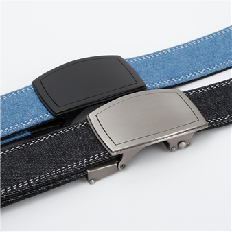 Men's Belt Automatic buckle denim belt canvas  fabric belt 3.4cm