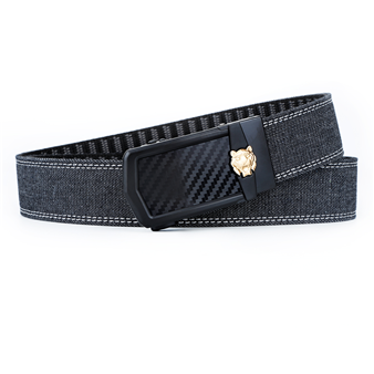 Men's Belt Tiger Automatic buckle denim belt canvas  fabric belt 3.4cm