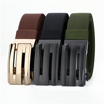 Men's Belt S Automatic buckle Tactical Elastic Belt canvas  fabric belt 3.5cm