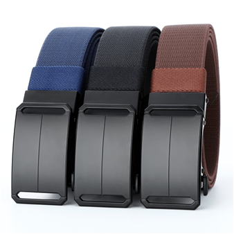 Men's Belt Automatic buckle Tactical Elastic Belt canvas  fabric belt 3.5cm