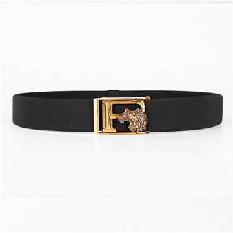 Men's Belt Wolf Automatic buckle Tactical Elastic Belt canvas  fabric belt 3.8cm