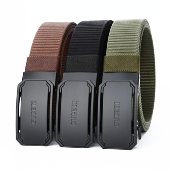 GUGETI Men's Tactical Belt with Automatic Buckle 3.5CM