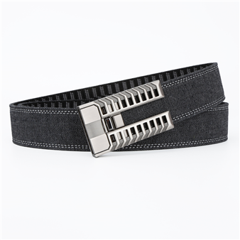 Men's Belt New Patent Automatic buckle denim belt canvas  fabric belt 3.4cm