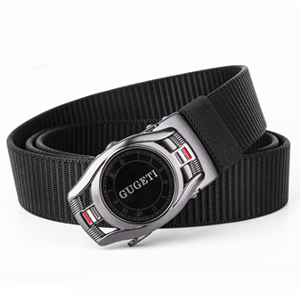 Men's Belt Watch automatic buckle tank belt canvas  fabric belt 3.4cm