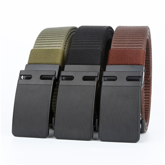 Men's Belt H Automatic buckle tank belt canvas  fabric belt 3.4cm