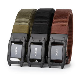 Men's Belt  Automatic buckle tank belt canvas  fabric belt 3.4cm