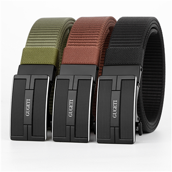 Men's Belt H Automatic buckle tank belt canvas  fabric belt 3.4cm