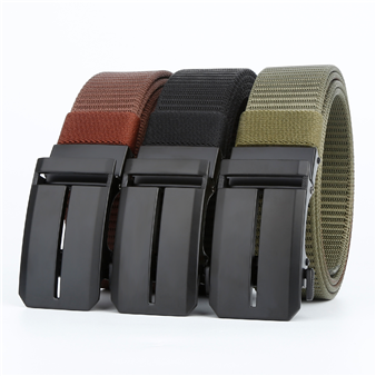 Men's Belt T  Automatic buckle tank belt canvas  fabric belt 3.4cm