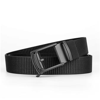 Men's Belt Pin buckle  Automatic buckle tank belt canvas  fabric belt 3.4cm