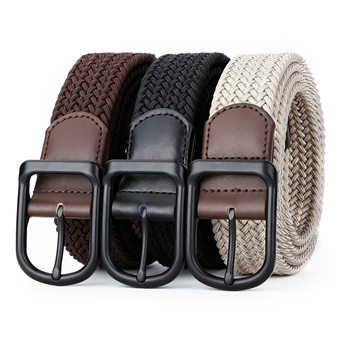 Men's Belt Pin  buckle Woven belt canvas  fabric belt 3.5cm