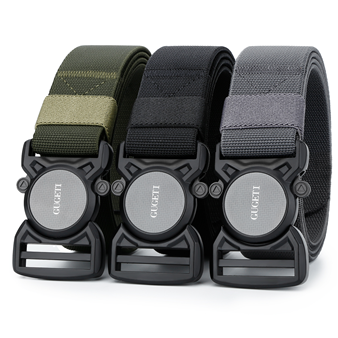 GUGETI Men's Tactical Elastic Belt with Quick Release Buckle Width 3.8cm 1.5in